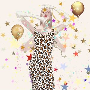 MICHAEL KORS Collection Leopard Printed Sheath Dress